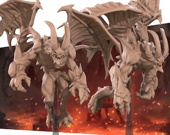 Gargoyle Minions | Iconic Monsters - Bite the Bullet | D&D | TTRPG | High-Resolution Resin