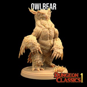 Uilbeer | Dungeon Classics 1 - Dragon Trappers Lodge | D&D | TTRPG | Hars met hoge resolutie