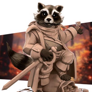 Raccoonfolk Thief | Grove Haven - Bite the Bullet | D&D | TTRPG | High-Resolution Resin