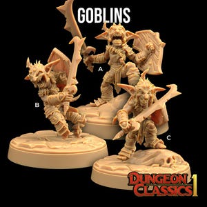 Goblins | Dungeon Classics 1 - Dragon Trappers Lodge | D&D | TTRPG | High-Resolution Resin