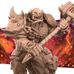 Orc Warlord | Orcs - Bite the Bullet | D&D | TTRPG | High-Resolution Resin