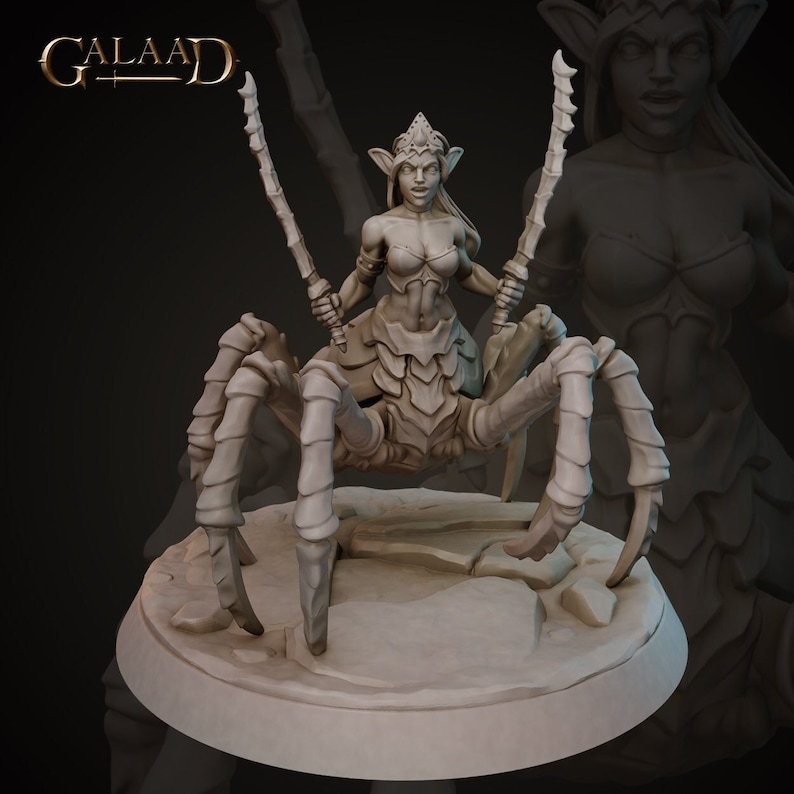 Drider 3 Miniature Galaad Miniatures Dungeons and Dragons