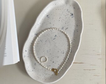 Various "TERRAZZO" variations | Terrazzo technique | Splashes of color | Trays | Plates and trays for jewelry | Jewelry bowl | Ring dish