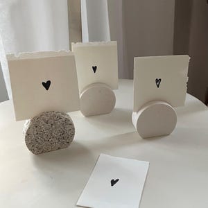 Kartenhalter | Fotohalter | Postkartenhalter | Fotogeschenk | Kartenständer | Fotoaufsteller | Tischdeko Büro | Geschenk  Platzkartenhalter