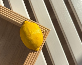 Refrigerator magnets | Large lemon | Magnet | Gift | Gift decoration | Hand-painted | Gift wrapping | Souvenir | Magnetic board | Handmade