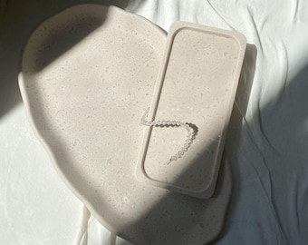 Various bowls | trays in "NATURAL" | decorative tray | oval tray | jewelry dish | gift idea | jewelry tray | present
