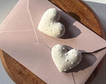 Fridge magnets | Polka-dotted heart | Love | Magnet | Gift | Gift decoration | Gift wrapping | Souvenir | Magnetic board