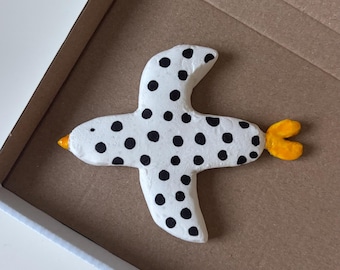 Imperfect Bird Spots | Wall Decor | Wall Hanging | Bird Decor | Wall Art | Art Gift Idea | Hand-Painted | Handmade | Magnet