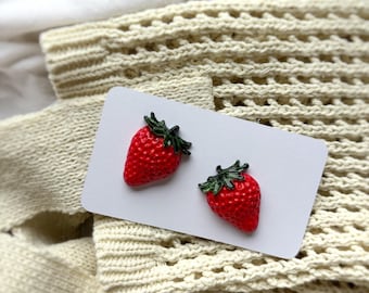 Fridge magnets | Strawberry | Magnet | Gift | Gift decoration | Hand-painted | Gift wrapping | Souvenir | Magnetic board | Handmade