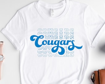 Team Mascot Shirt, Cougars Team Shirt, Cougars Team Spirit , Cougars Fan, Cougars School Shirt, Cougars School Spirit