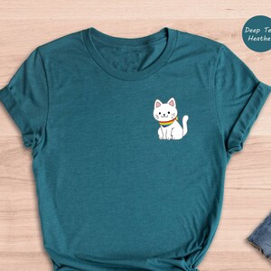Pocket Pride Cat T-shirt, Trans Pride Shirt, Pride Ally Shirt, Funny Gay Shirt, Rainbow Colors Cat Shirts, Pride Outfit