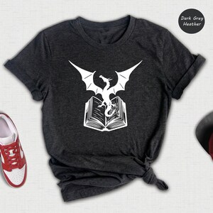 Dragon Book Shirt, Reading Book Shirt, Gift For Bookworms, Booksellers Gift, Fantastic Book Lover T-Shirt, Cute Birthday Gift