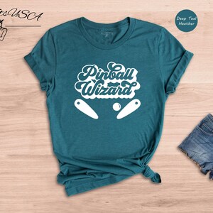 Pinball Wizard Shirt: Retro Arcade Graphic - Cotton Blend, Unisex Casual Wear image 4