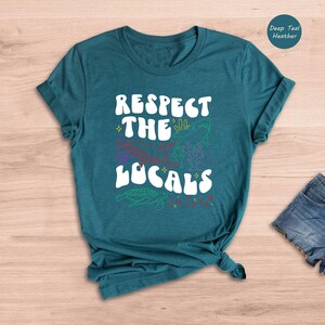 Whale Shark Tshirt Casual Tee, Respect The Locals Print (Unisex XS-XXL, Relaxed Fit, Cotton Blend) imagem 4