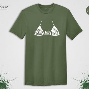 Good Times Tan Lines Shirt: Beach Vacation Style - Lightweight Cotton, Unisex Summer Wear image 5