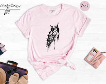 Cute Owl Shirt, Owl Shirt, Owl Lover Gift, Bird Shirt, Owl Lover Shirt, Animal Lover Shirt, Gift for Animal Lovers, Owl Sweatshirt