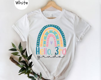 3rd Grade Shirt, Hello Third Grade, First Day Of School, Third Grade Teacher, ThirdGrade Shirt, Back To School Shirt