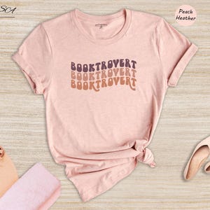 Booktrovert Shirt Introvert Tee: Book Lover Design, Unisex Cotton Blend | Relaxed Fit, Multiple Colors | Sizes S-XXL image 5