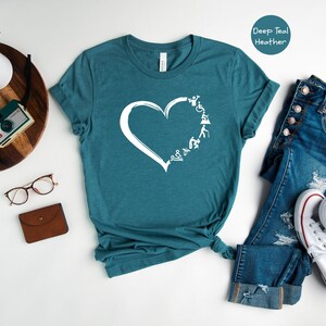 Physical Therapist Shirt Heart Graphic Tee: PT/PTA Gift Apparel, Unisex Cotton Blend (XS-3XL, Relaxed Fit) image 6