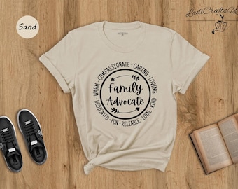 Camiseta de defensor de la familia con mensaje de justicia social: Camiseta unisex de algodón, regalo de concientización (XS-XXL, suave, duradera)