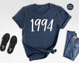 31th Birthday Shirt - Vintage 1994 Birthday Tee - Unisex Cotton, Relaxed Fit, Ideal 31st Gift