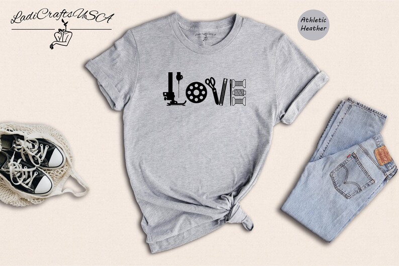 Camiseta divertida para amantes de la costura: Camiseta con humor para artesanos / Mezcla de algodón, corte unisex / Regalo para mamá, Camiseta para quilters imagen 5