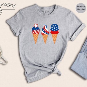 Memorial Day Ice Cream T-Shirt, Patriotic Ice Cream Shirt, Memorial Day Shirt, Patriotic Family Memorial Day Tee Shirt, Summer Shirt