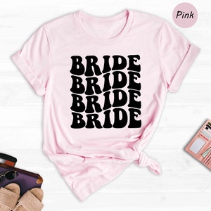Bride Bridesmaid Shirt, Bridal Party Shirt, Bachelorette Party Shirt, Trendy Wedding, Cute Bride Shirt