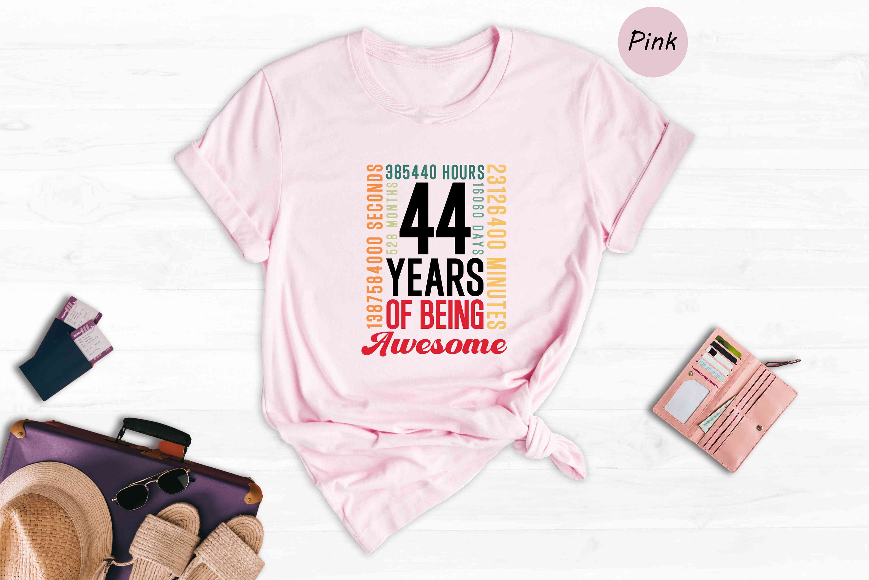 Women's 44th Birthday Tote Bag - 'Blowing Out Candles For 44 Years' Graphic, Black, One Size, Cotton Shoulder Bag