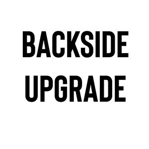 Personalized Backside Upgrade - Custom Text Add-On for Shirts - Font & Color Options, Versatile Fit, Easy Use