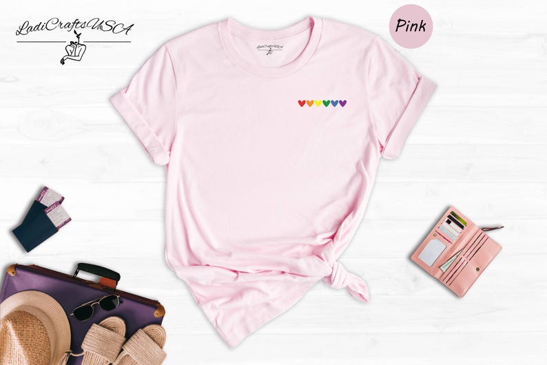 Love Is Love T-Shirt Rainbow Heart Pride Tee, Vibrant Colors (Unisex XS-3XL, Pre-Shrunk Cotton, Relaxed Fit) image 2