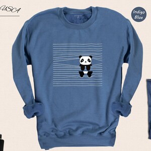 Panda Lover Shirt Cute Animal Tee: Humorous Panda Bear Print, Soft Cotton (XS-XXL, Unisex Fit) image 8