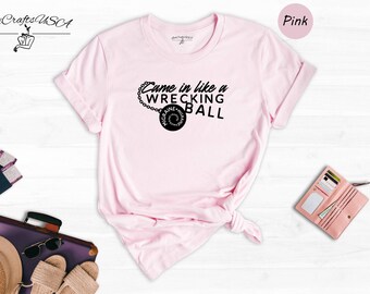 Migraine Awareness Shirt - Chronic Illness Support Tee - Wrecking Ball Design, Cotton Blend, Unisex Fit