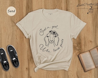 Goat Lover Shirt Tee: Cute Farm Life Graphic - Cotton Blend, Relaxed Fit, Unisex Sizing