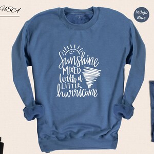 Sassy Girl Shirt Graphic Tee: Sunshine Hurricane Theme, Cotton Blend Casual Wear (Unisex S-XXL, Relaxed Fit) zdjęcie 6