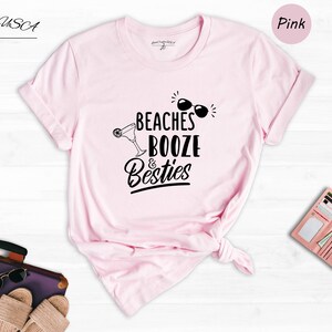 Beaches Booze Besties Tee, Girls Vacation Shirt, Funny Summer Shirt, Summer Shirt, Beaches Shirt, Beach Vacation Shirt, Summer Tank Top