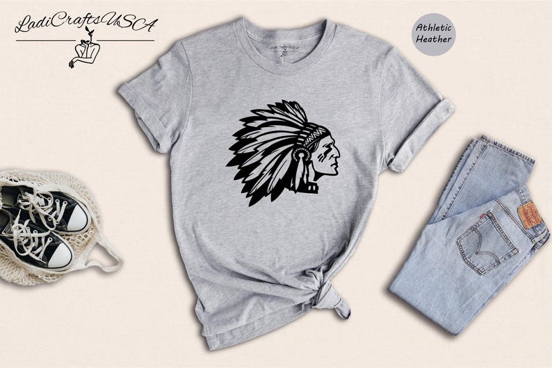 Native American Tee: Son of American Indian Chief Shirt, Feather Design | 100% Cotton, Unisex Fit | Multiple Sizes 画像 2