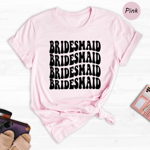 Bride Bridesmaid Shirt, Bridal Party Shirt, Bachelorette Party Shirt, Trendy Wedding, Cute Bride Shirt