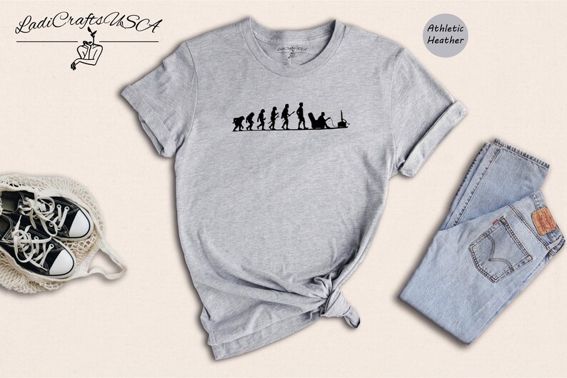 Chemise Gamer Evolution - T-shirt de jeu vidéo amusant - Tissu en coton mélangé, coupe unisexe, tenue décontractée au quotidien image 2