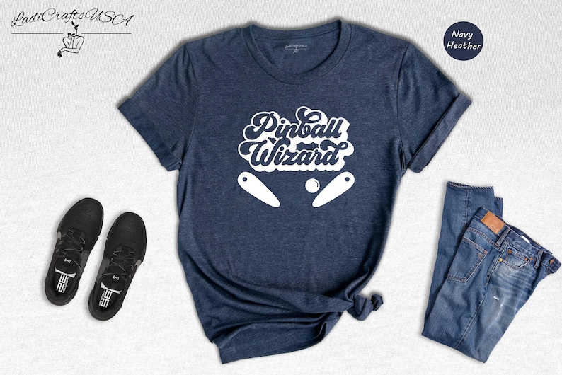 Pinball Wizard Shirt: Retro Arcade Graphic - Cotton Blend, Unisex Casual Wear image 7
