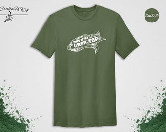 Crop Top Shirt Farm Life Tee, Funny Corn Farmer Design (Unisex S-XXL, Cotton Blend, Comfortable Fit)