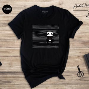 Panda Lover Shirt Cute Animal Tee: Humorous Panda Bear Print, Soft Cotton (XS-XXL, Unisex Fit) image 7