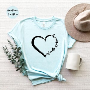 Physical Therapist Shirt Heart Graphic Tee: PT/PTA Gift Apparel, Unisex Cotton Blend (XS-3XL, Relaxed Fit) image 8