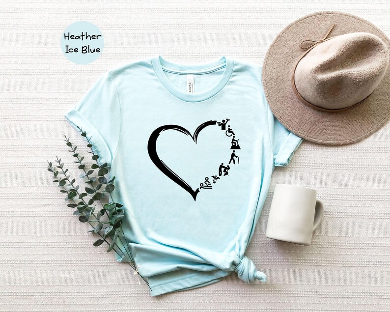 Physical Therapist Shirt Heart Graphic Tee: PT/PTA Gift Apparel, Unisex Cotton Blend (XS-3XL, Relaxed Fit) image 8