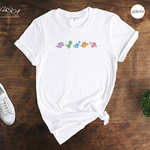 Funny Dino Shirt Dinosaur Evolution Tee, Cute Family Design (Unisex S-XXL, Cotton, Casual Everyday Wear)