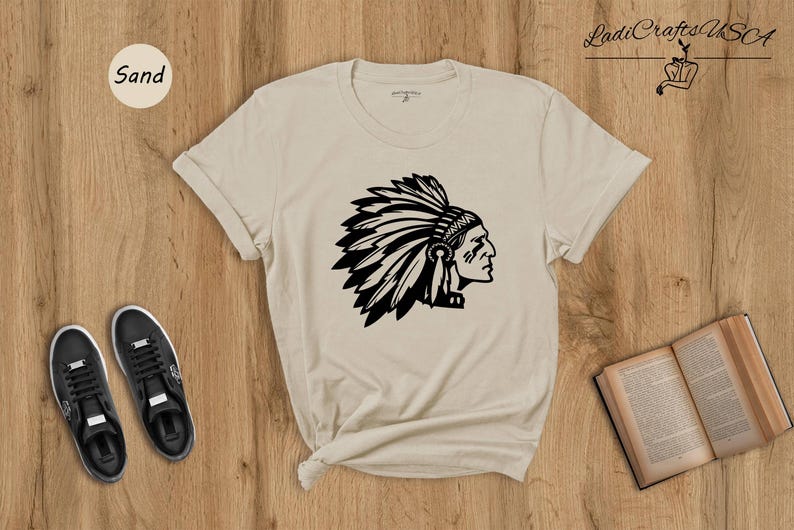 Native American Tee: Son of American Indian Chief Shirt, Feather Design | 100% Cotton, Unisex Fit | Multiple Sizes 画像 6