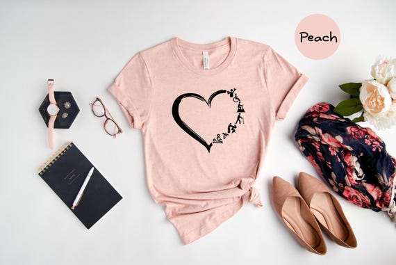 Physical Therapist Shirt Heart Graphic Tee: PT/PTA Gift Apparel, Unisex Cotton Blend (XS-3XL, Relaxed Fit)