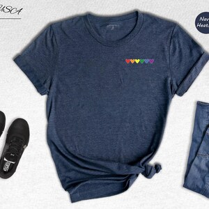Love Is Love T-Shirt Rainbow Heart Pride Tee, Vibrant Colors (Unisex XS-3XL, Pre-Shrunk Cotton, Relaxed Fit) image 3