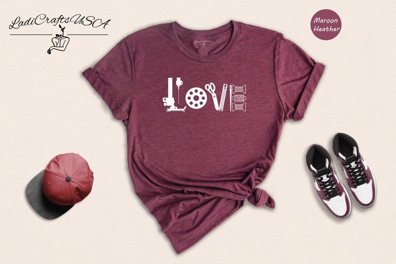 Camiseta divertida para amantes de la costura: Camiseta con humor para artesanos / Mezcla de algodón, corte unisex / Regalo para mamá, Camiseta para quilters imagen 1