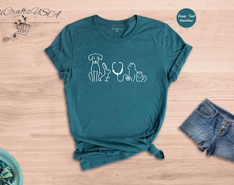Veterinarian Gift Shirt: Vet Tech Design - Unisex Cotton Tee, Veterinary Student Apparel, Comfortable Fit